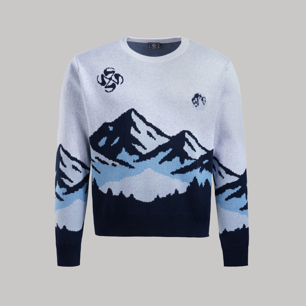 M&M 2.0 Jacquard Sweater (Moon & Mountains)