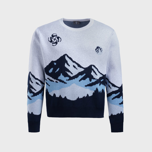 M&M 2.0 Jacquard Sweater (Moon & Mountains)
