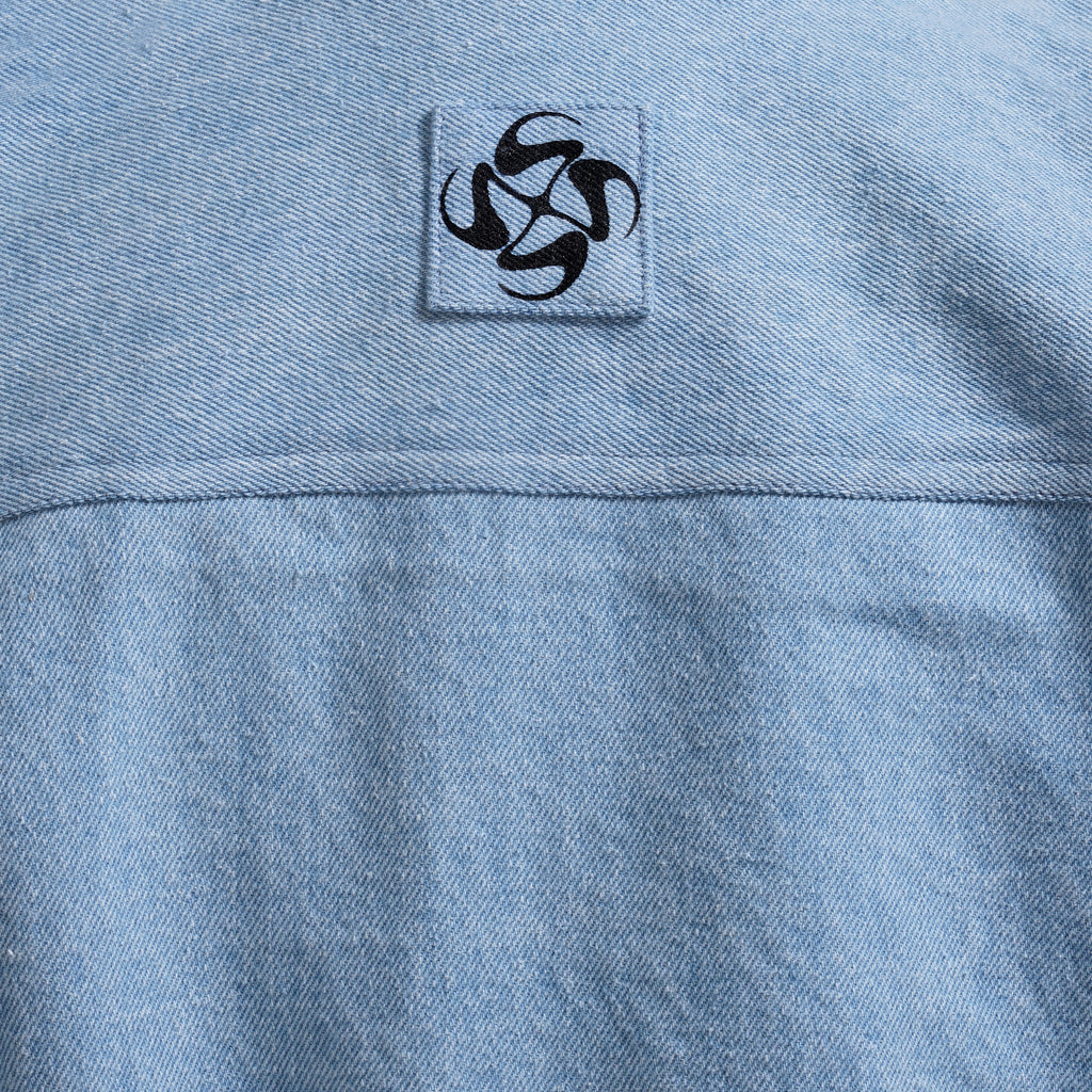 Cropped Utility Denim Jacket