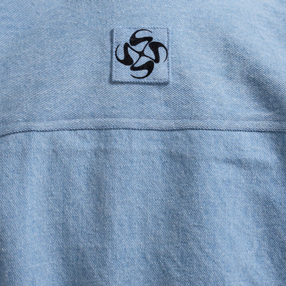 Cropped Utility Denim Jacket