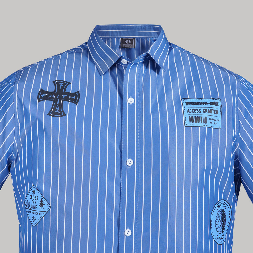 Transit Stripe Shirt (Blue)