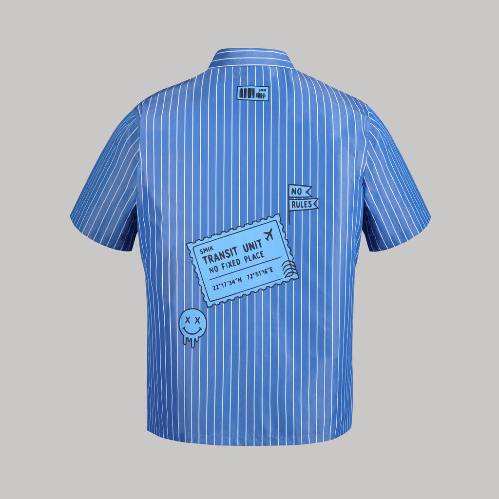 Transit Stripe Shirt (Blue)