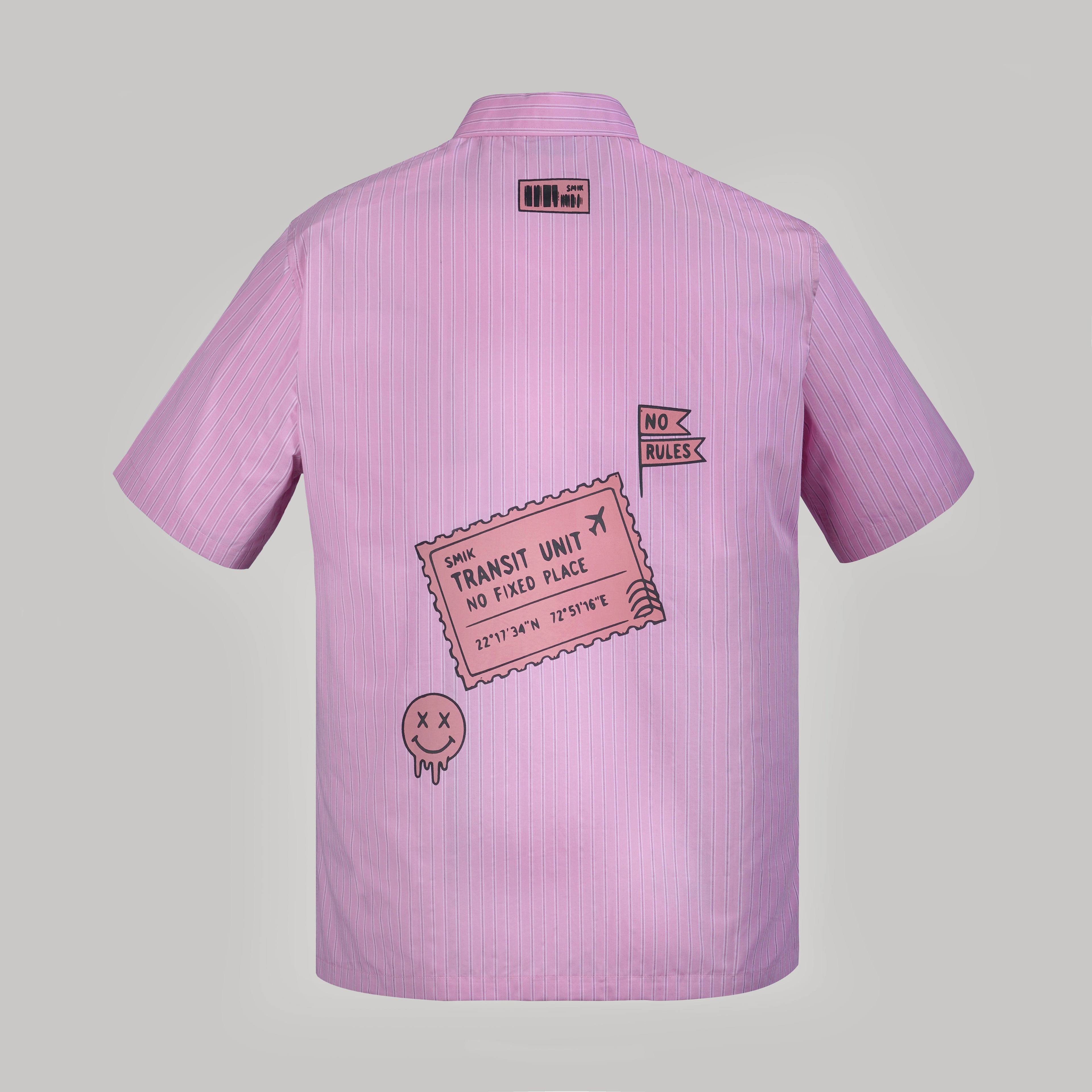Transit Stripe Shirt (Pink)