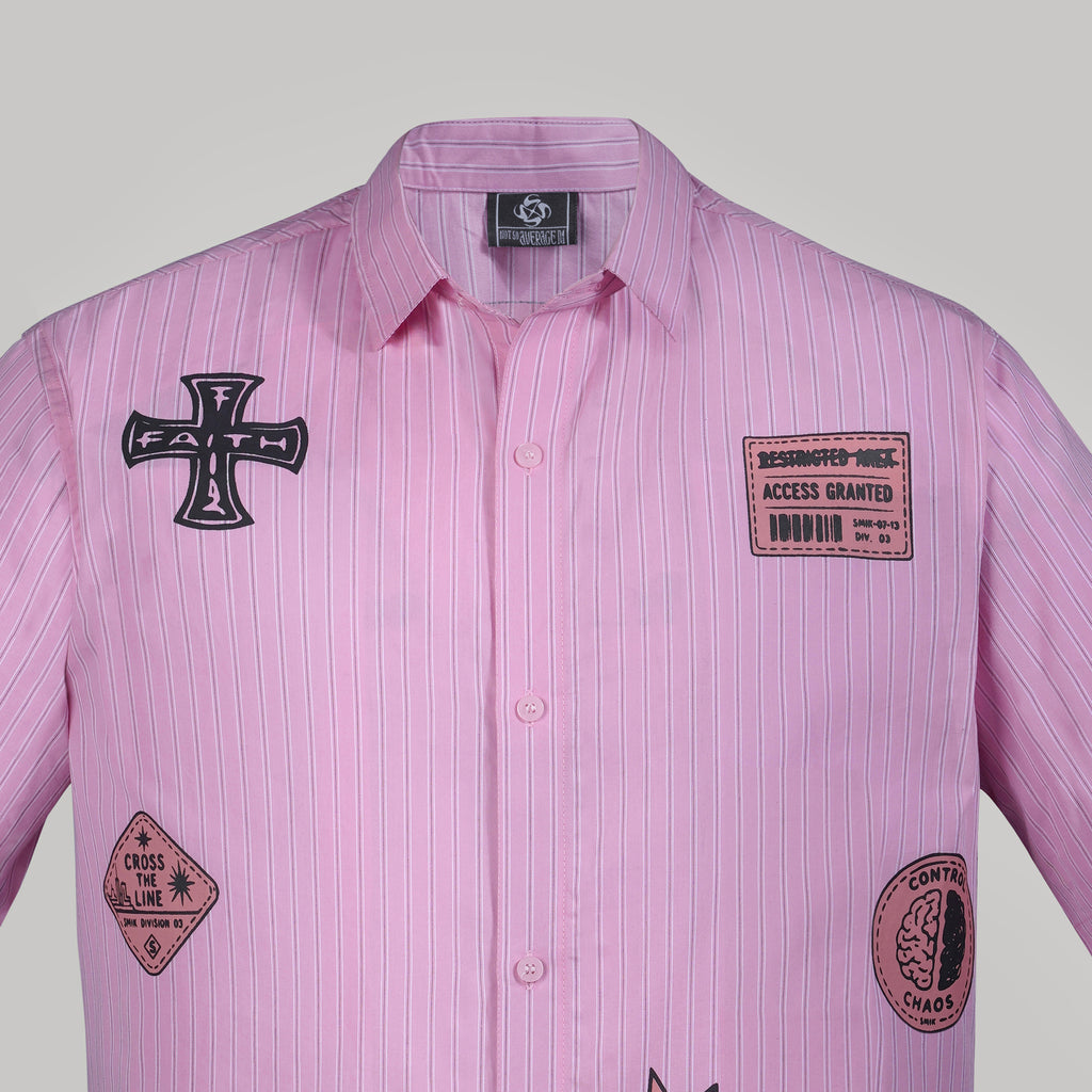Transit Stripe Shirt (Pink)