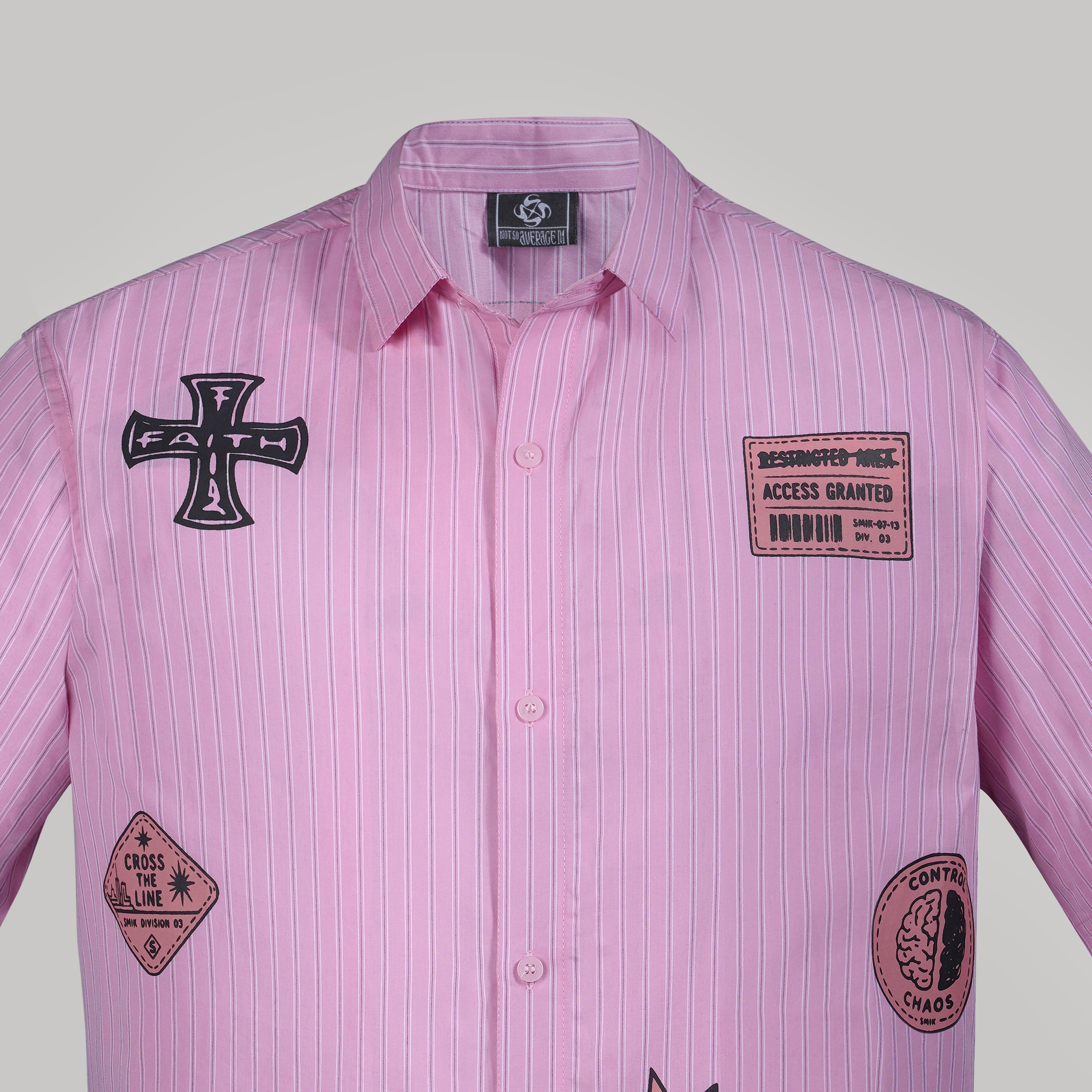 Transit Stripe Shirt (Pink)