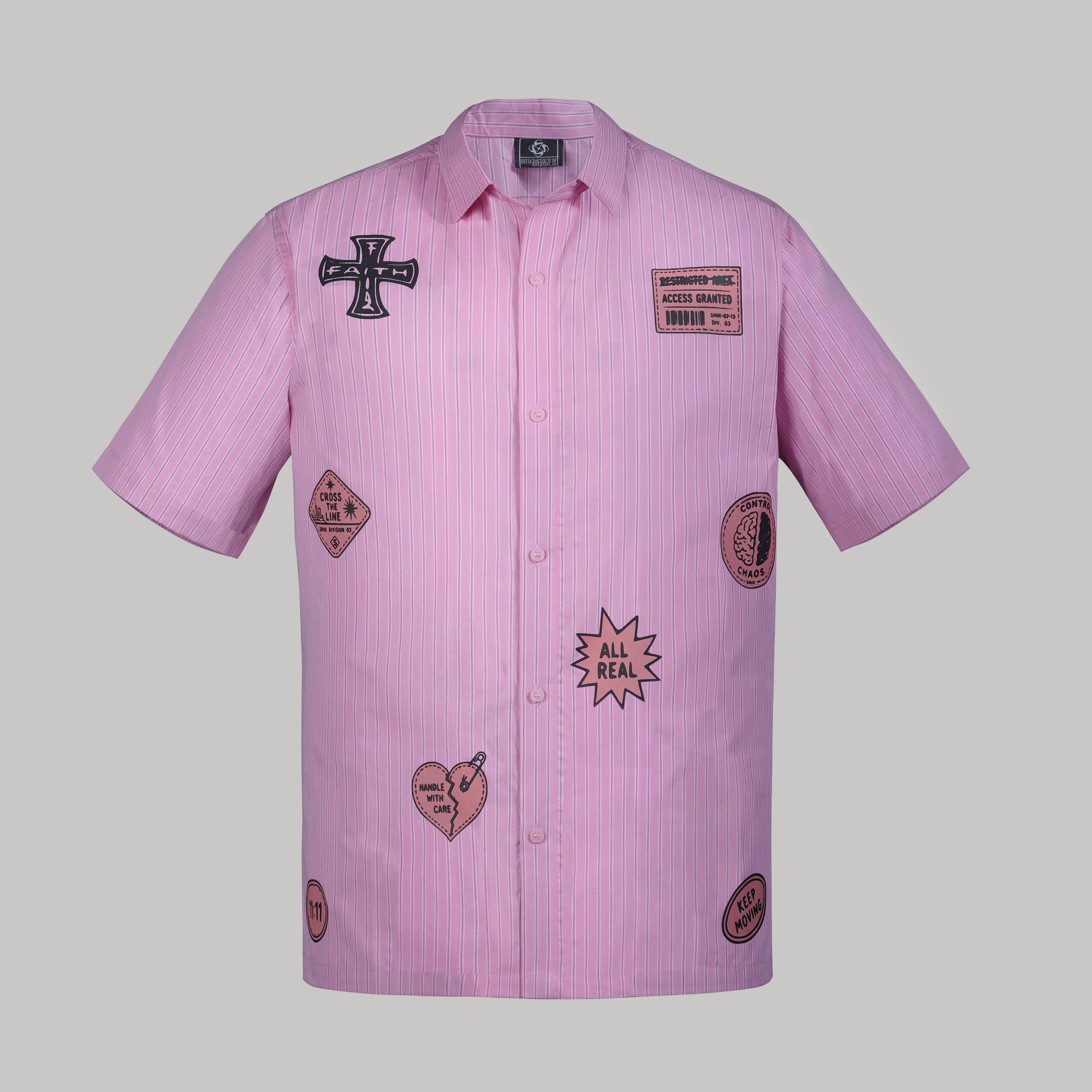 Transit Stripe Shirt (Pink)