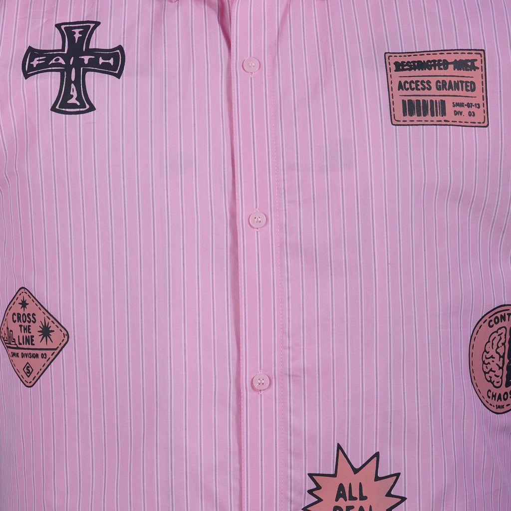 Transit Stripe Shirt (Pink)