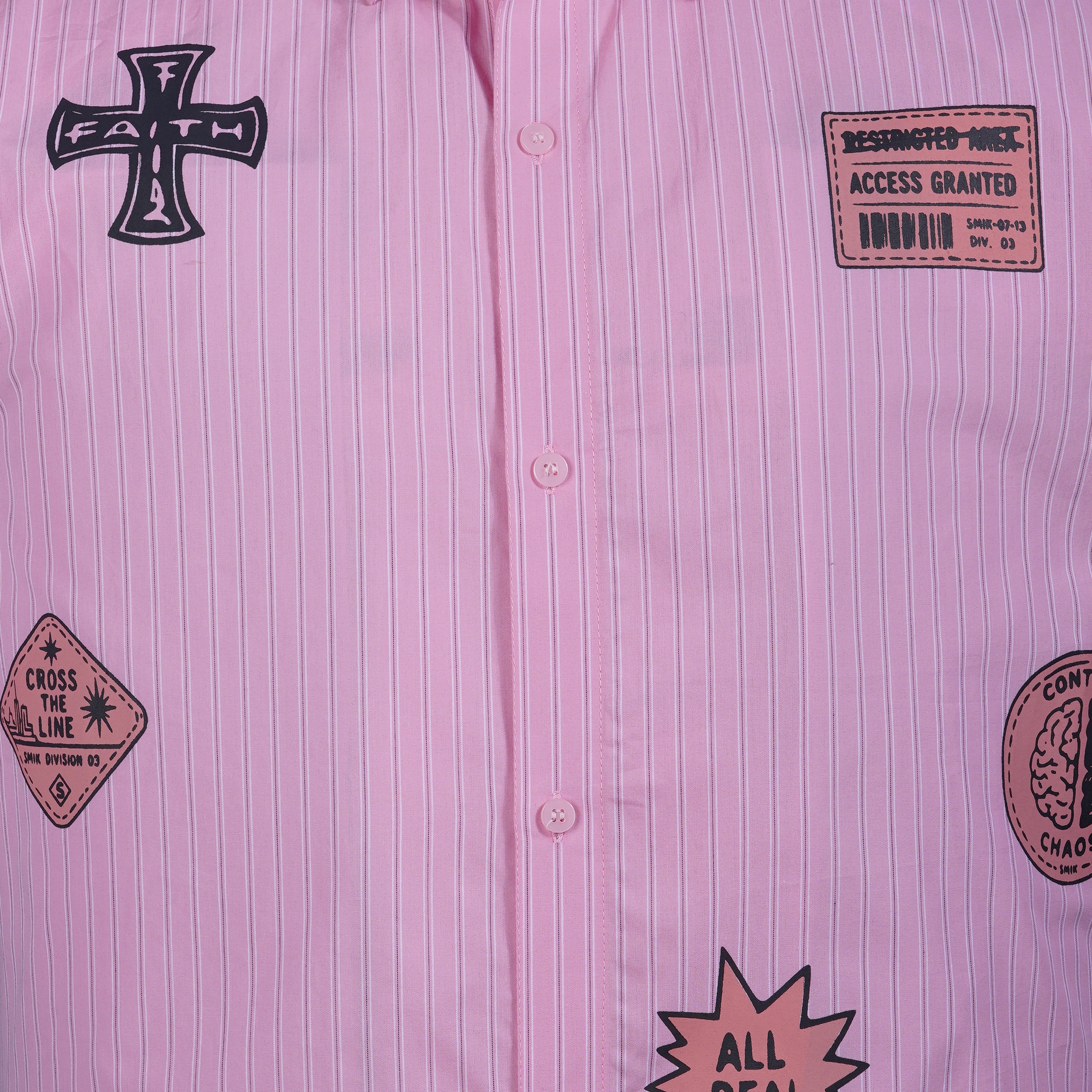 Transit Stripe Shirt (Pink)